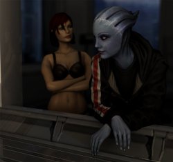 fem. Shepard and Liara