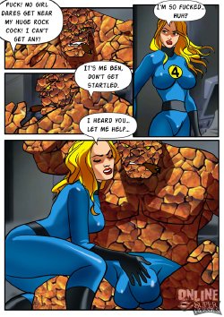 [Online Superheroes] Invisible Woman gangbanged by the rest of the Fantastic Four