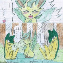 Leafeon X Quilava [Colorized by ReDoXX]