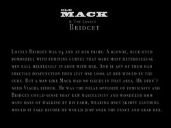 (Casgra) Old Mack & the Lovely Bridget (Black & White) (English)
