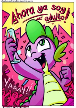 [WhatEverBender] Now I am Adult  / Ahora Soy Adulto (My Little Pony: Friendship is Magic) (gif) [Spanish] [Red Fox Makkan]