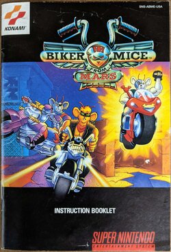 Biker Mice From Mars (US) (1994) (low quality) - SNES Manual