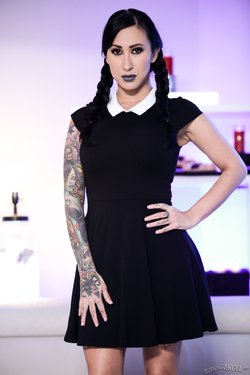 Lily Lane in Very Adult Wednesday Addams