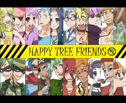 Happy Tree Friends: Anime-Style Art Collection