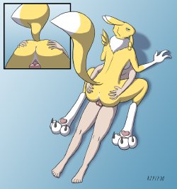 [raevild] Renamon Seduces Her Tamer (Digimon)