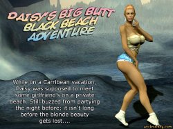 Daisy's Big Butt Black Beach Adventure