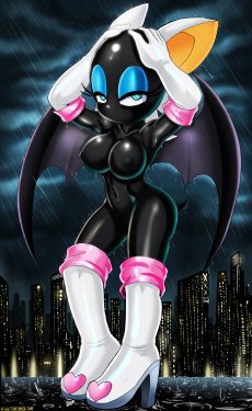 [RealShadman] Rouge The Bat In Latex