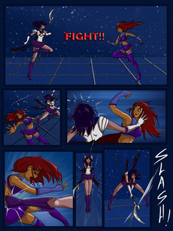 [Emi] Sailor Saturn vs. Starfire (Teen Titans, Sailor Moon)