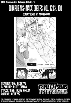 [Charlie Nishinaka] Cheers! 12 Ch.100 [English] [TripleSevenScans]