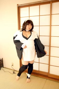 Akane Mori cosplay (samurai sprits Iroha)　｢sora no hitomi battle costume｣
