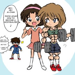 Ayumi-chan muscle incident (runonpu) [Female muscle]