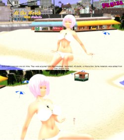 [Fumika] At the beach with Pinkzilla