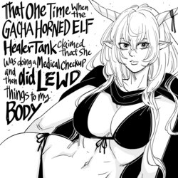 [BB (Baalbuddy) That One Time When the GACHA HORNED ELF Healer Tank claimed that She was doing a Medical Checkup and then did LEWD things to my BODY (Arknights) [English]