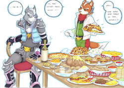 [prisonsuit-rabbitman] Feeding time, Mr Wolf + Fatastic Mr Fox (Star Fox)