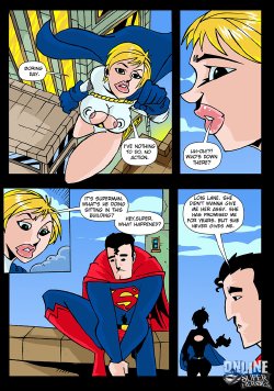 [Online Superheroes] Power Girl gets her asshole and mouth filled with cum by Superman (JLA)