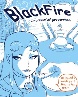 [shydude] Blackfire in Jewel of Proportions (Teen Titans)