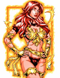 The Girls of Marvel Comics drawn Savage Land style (ripped clothing)