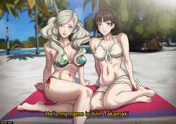 [Accel Art] Ann and Makoto (Persona 5)[English]
