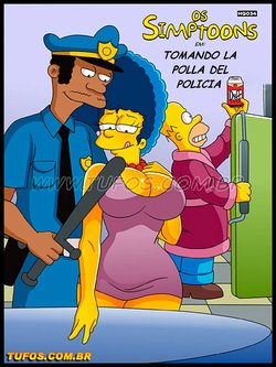 Simpsons xxx - Tomando la polla del policia (Español)