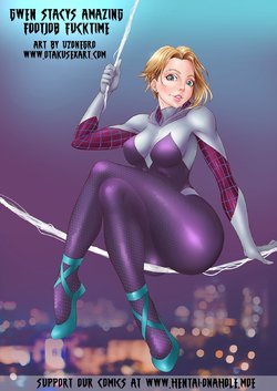[Otakusexart.com (Uzonegro)] Gwen Stacy's Amazing Footjob Fucktime (Spider-Man: Into the Spider-Verse)