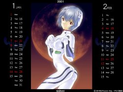 Neon Genesis Evangelion Nousatsu Calendar 2001