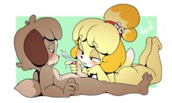 [Argento] Isabelle and Digby (Animal Crossing)