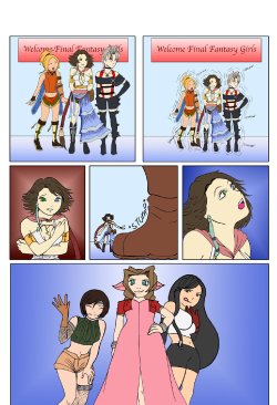 [Kimeria87] Full vore comic FF7 girls crash a party