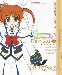 [Megami Magazine] Magical Girl Lyrical Nanoha Series Illustrations [conceptual art]