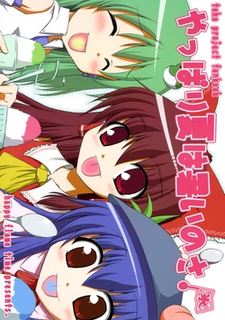 (C74) [happy flame time (Harunatsu Akito)] Yappari Natsu wa Atsui no sa. | Summer Really Is Hot (Touhou Project) [English] [Gaku Gaku Animal Land]