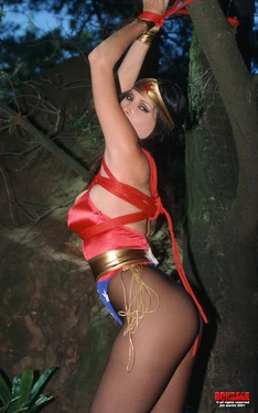 [Bondage by Request] Wonder Woman Cosplay Bondage - Ashley Renee