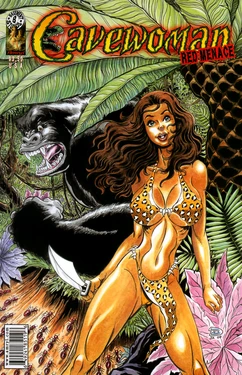 Cavewoman Red menace