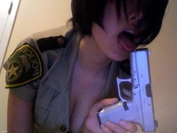 New Cosplay Police Officer - asian girl