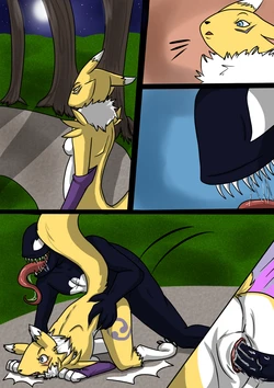 [Eente] Renamon X Venom (Digimon, Spider-Man)