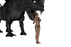 She loves her dragon (Vore)