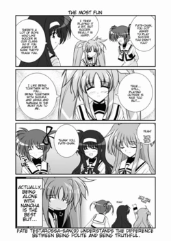 Nanoha Parody 4 Koma (Part 1?)