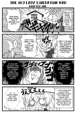 The old lady liberation war (Touhou) (Eng)