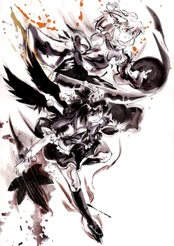 Shameimaru Aya (Touhou Project) and some Momiji too