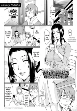 [Toguchi Masaya] Otonari Hitotonari | The Neighbor's Temperament (COMIC MUJIN 2010-07) [German] [SchmidtSST]