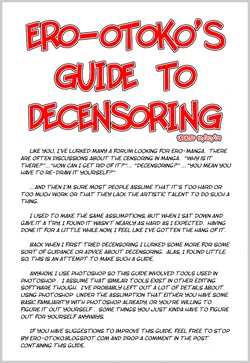 Ero-Otoko's Guide to Decensoring (Updated)