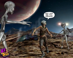 [XL-3D] Trapped with a horny alien