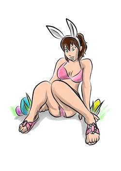 Happy Easter (bunny girl to were wolf)