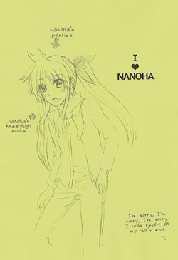 (Lyrical Magical 7) [Hachikai (Hachi)] I♥NANOHA (Mahou Shoujo Lyrical Nanoha) [English] [NanoFate]