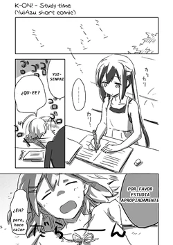 [YuiAzu Short Comic] Study time (K-ON!) [Spanish] [Bleach01]