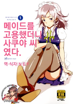 (C82) [Vitamin Gohan (Hasegawa Keita)] Maid Yatottara Sakuya-san Datta. (Touhou Project) [Korean] [Project H]