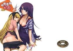 (SC45) [Digital Lover (Nakajima Yuka)] Seifuku Rakuen 28 - Costume Paradise 28 (Bakemonogatari) [Spanish] =HACHInF=