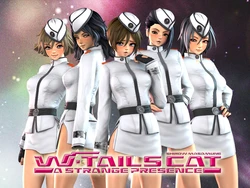 [Masamune Shirow] W Tails Cat 2 - A Strange Presence PC and Mobile Wallpaper set