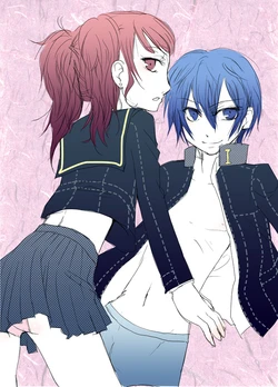 [Negi Hei (Negi Taira)] 【TS注意】直♂×りせ♀えろまんが (Persona 4)