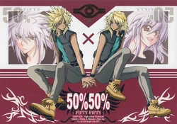 (C75) [high-mode (Shinjuuji Tsukasa)] 50%50% -Fifty Fifty- (Yu-Gi-Oh!) [Spanish] [Yuki-chan Kamijou]