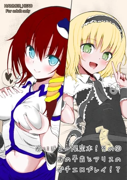 (SC58) [HAMMER_HEAD (Makabe Gorou)] Kaijou Gentei Bon! Sono 2 - Ano Sanae to Alice no Gachi Ero Play!? (Touhou Project) [Colorized]