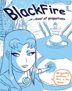 [shydude] Blackfire in Jewel of Proportions (Teen Titans)